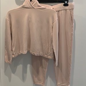 Enza Costa Italian Fleece Hoodie + Sweat Set